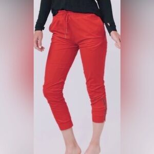 Zyia red jogger pants